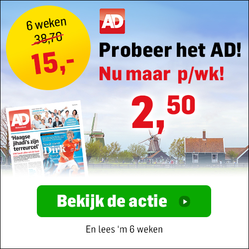 6 weken AD slechts 2,50 euro per week