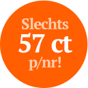 Slechts 57 cent